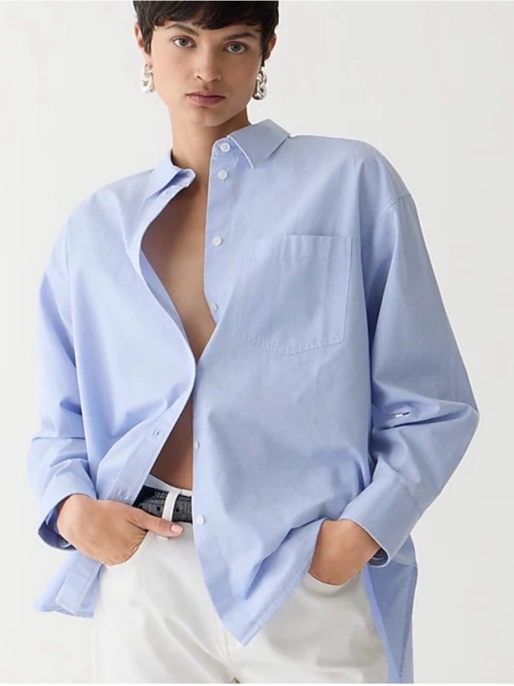 J. Crew Étienne oversized shirt in lightweight oxford